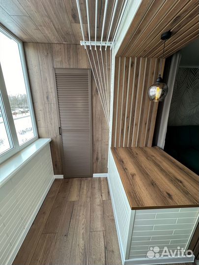 Отделка балконов под ключ. Остекление