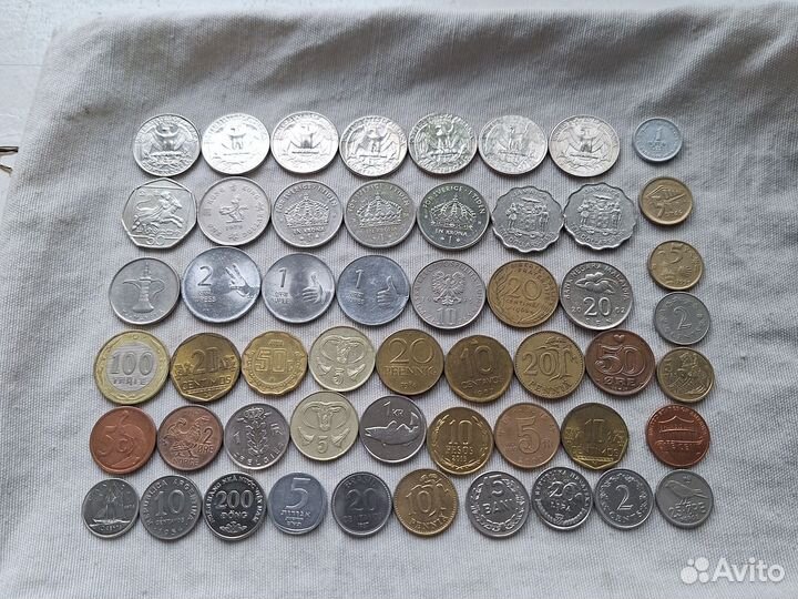 Иностранные монеты по 50