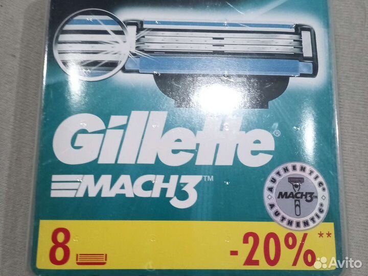 В3е. Кассеты Gillette Mach 3