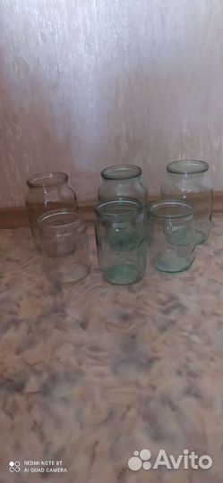 Банки стеклянные разные. 2 мешка