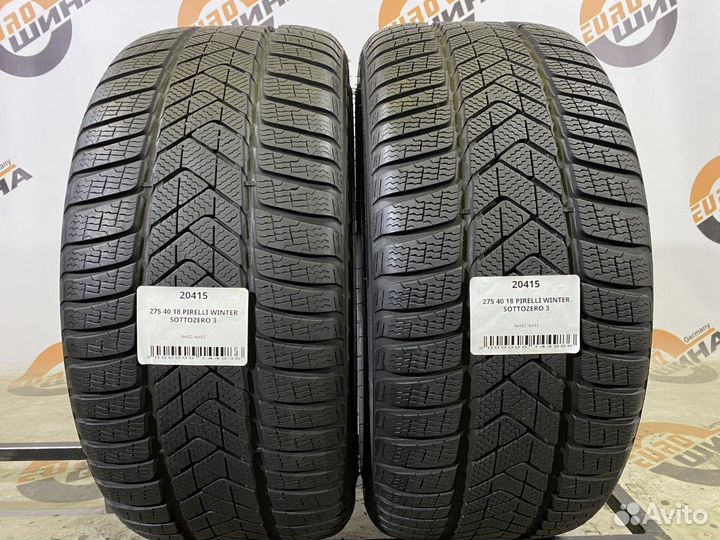 Pirelli Winter Sottozero 3 275/40 R18