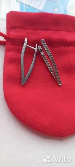 Серьги серебро 925 проба новые