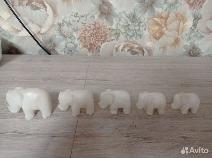 Слоники мраморные СССР 11 штук