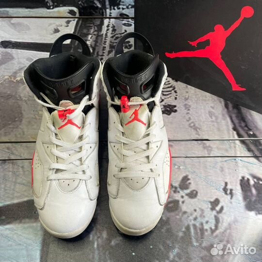 Кроссовки Nike Air Jordan 6 White Infrared