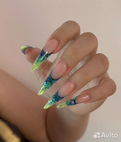 Маникюр гель лак, наращивание ногтей