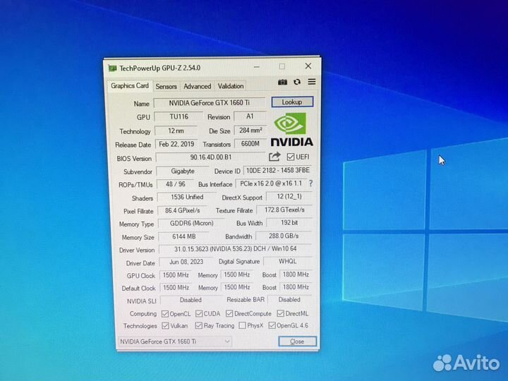 Gtx 1660 ti 6gb Gigabyte