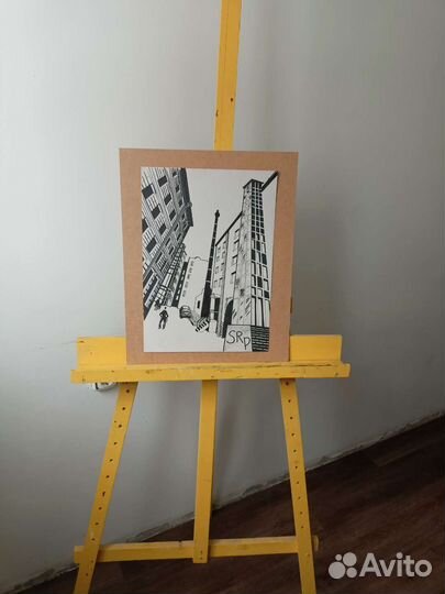 Картина городской пейзаж