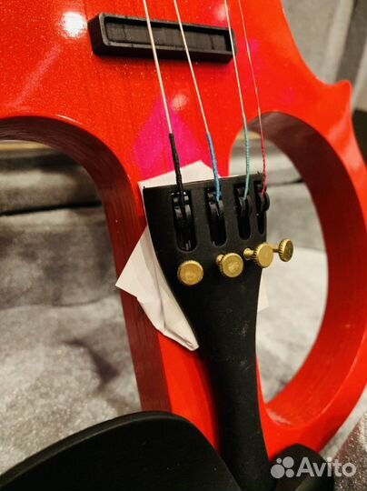 Электроскрипка 4/4 RD (богатый и полный комплект)