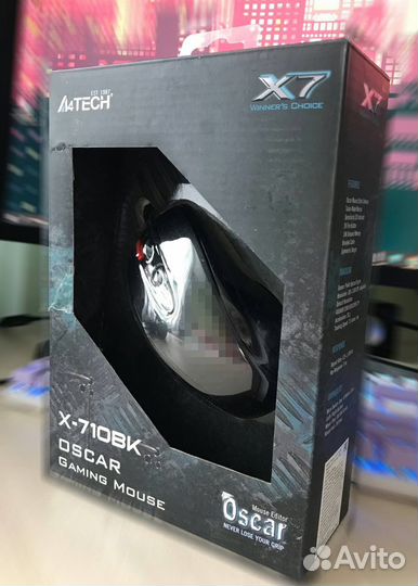 Игровая мышь A4tech X-710BK черная