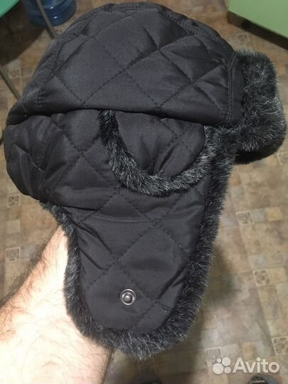 Новая Меховая мужская шапка-ушанка