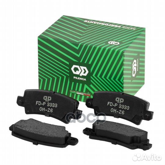 Колодки тормозные дисковые зад, прав, лев F