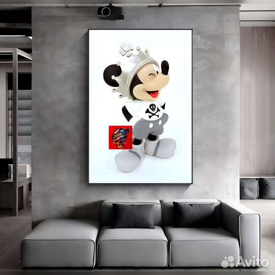 Детские картины современные интерьерные Микки-Маус