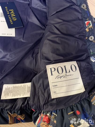 Детский пуховик Polo Ralph Lauren оригинал