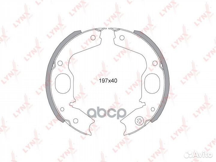 Колодки тормозные барабанные зад 2,011 BS55