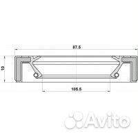 Сальник привода 87.5X105.5X10