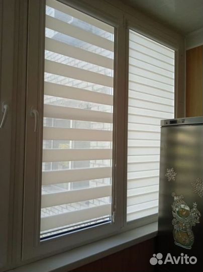 Рулонные шторы день ночь зебра R157Z-L91059