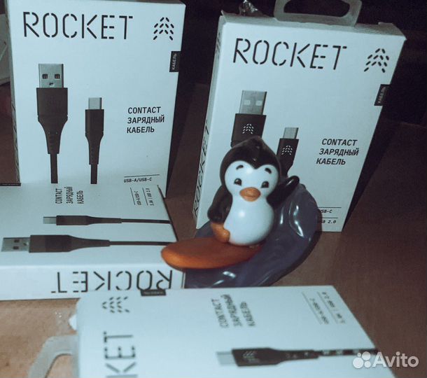 Дата-кабель Rocket Contact USB-A - USB-C 1м