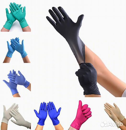 Перчатки медицинские латексные белые