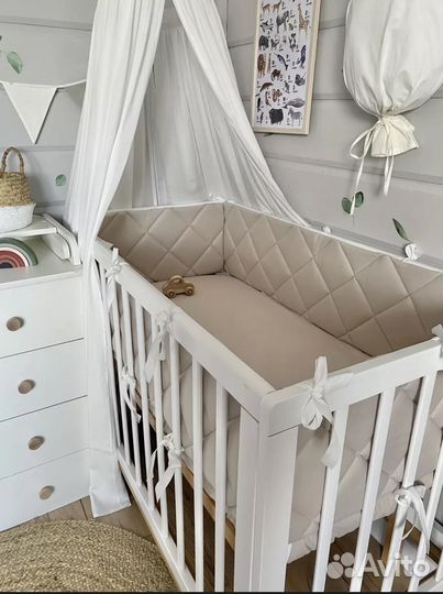 Бортики в детскую кроватку