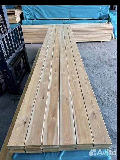 Палубная доска из лиственницы гладкая
