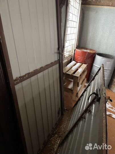 Ворота с калиткой распашные бу