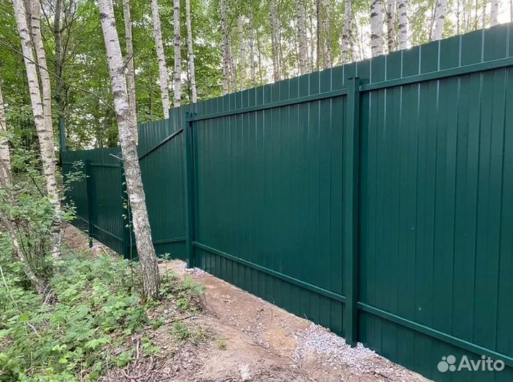 Забор из профнастила