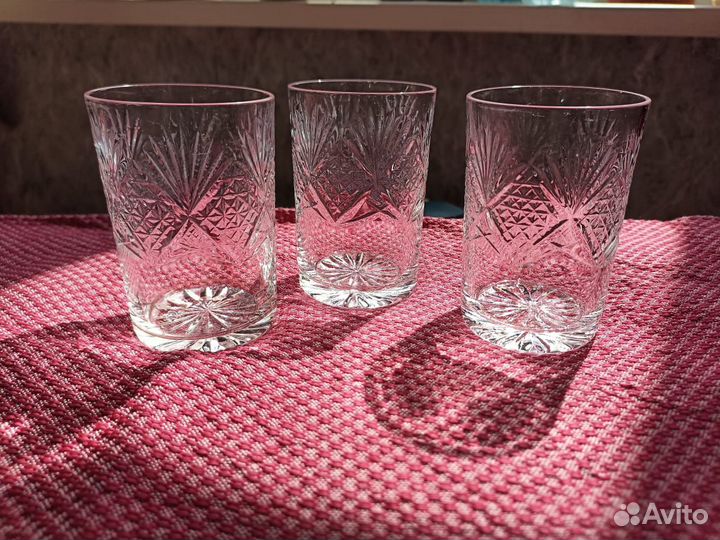 Хрустальная посуда СССР (бокалы, графины и др)