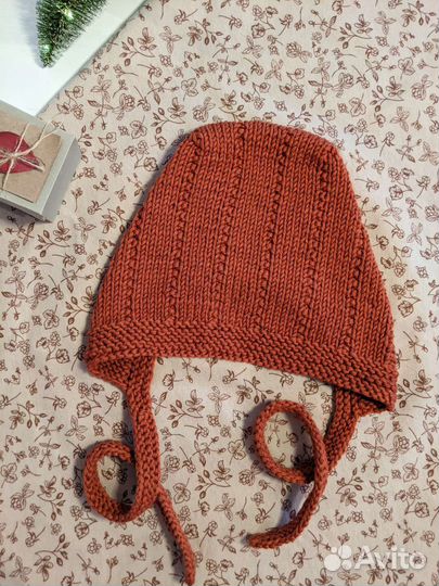 Чепчик детский вязанный эльф