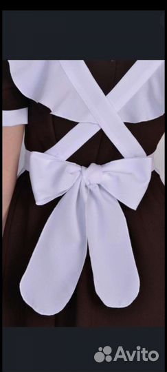 Белый школьный фартук