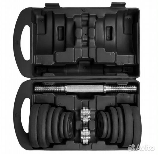 Набор гантелей в кейсе 20кг новые