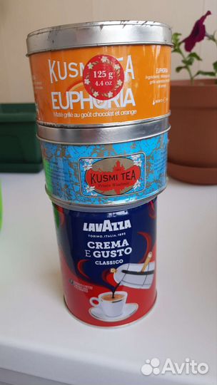Жестяные банки для чая и кофе