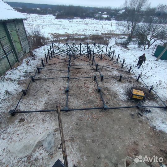 Фундамент на винтовых сваях