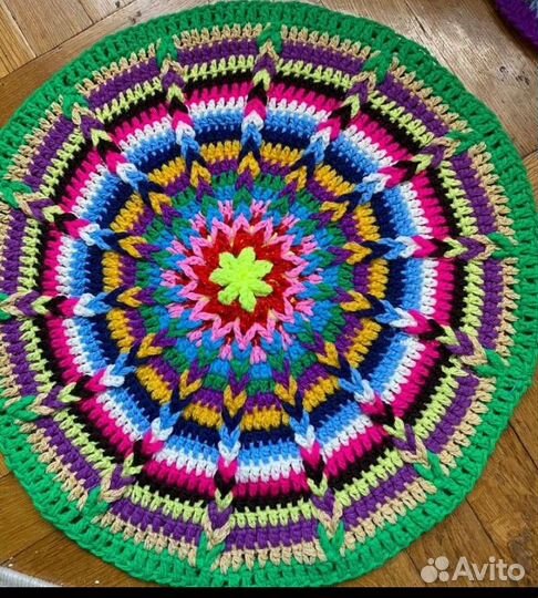 Коврики вязаные крючком