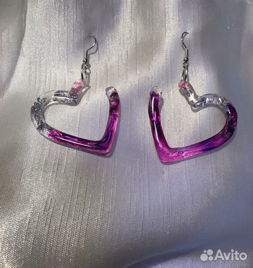 Серьги из эпоксидной смолы