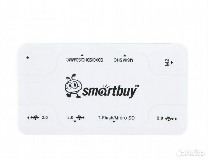 Хаб- Картридер Smartbuy Combo белый (sbrh-750-W)