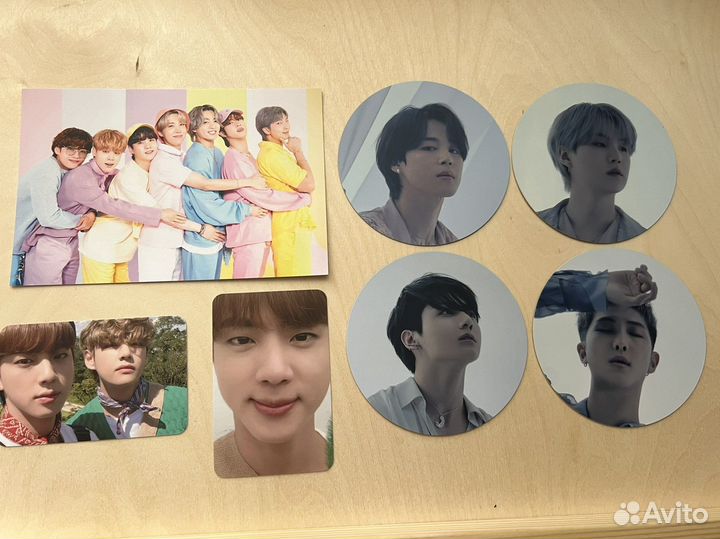BTS карты, фотографии, наклейки к 10летию группы