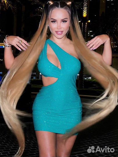 Хвост на резинке, накладной хвост, коса