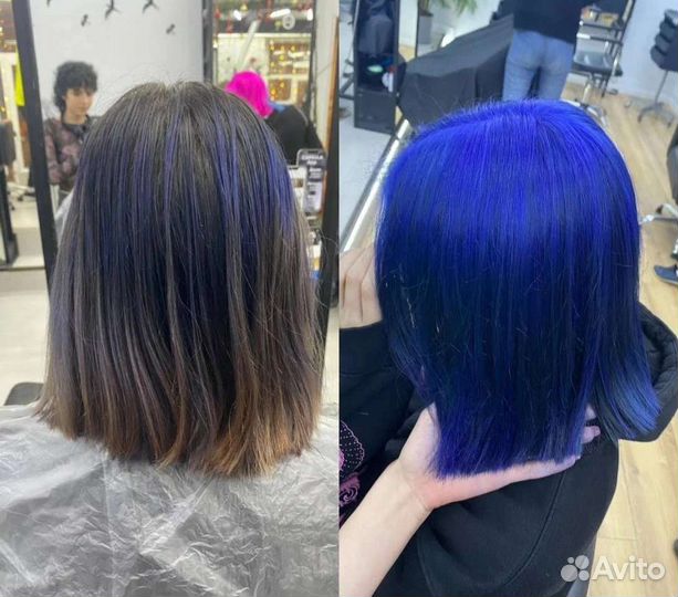 Стрижка и окрашивание волос