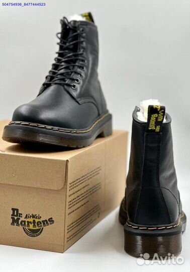 Ботинки Dr. Martens с мехом (Арт.27653)