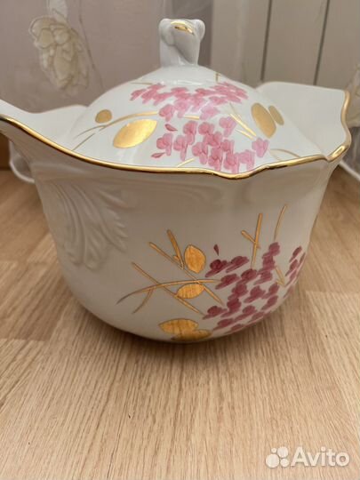 Набор столовой посуды Дулево розовая сирень