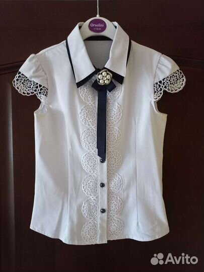 Блузки школьные р.116-122