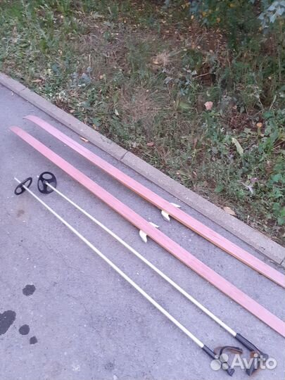 Лыжи полупластиковые советские 1986г.в