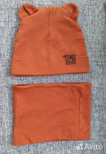 Комплект шапка и снуд