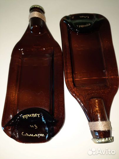 Тарелки из пивных бутылок