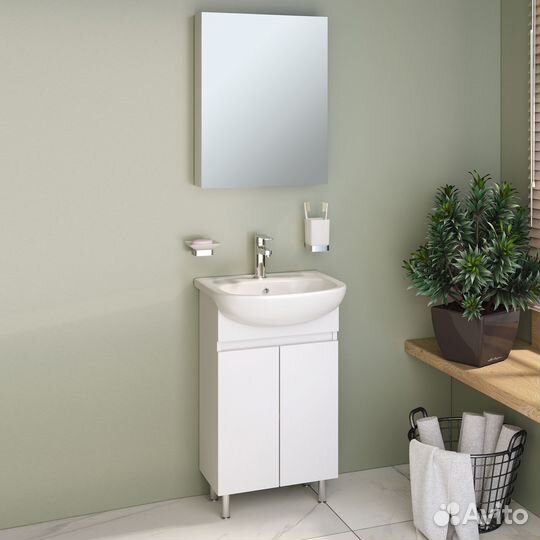 Мебель для ванной Runo Лада 40 белая