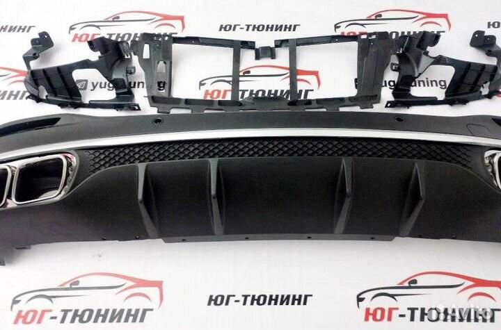 Диффузор GLE-class V167 63 AMG хром + насадки