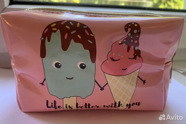 Розовая косметичка/пенал