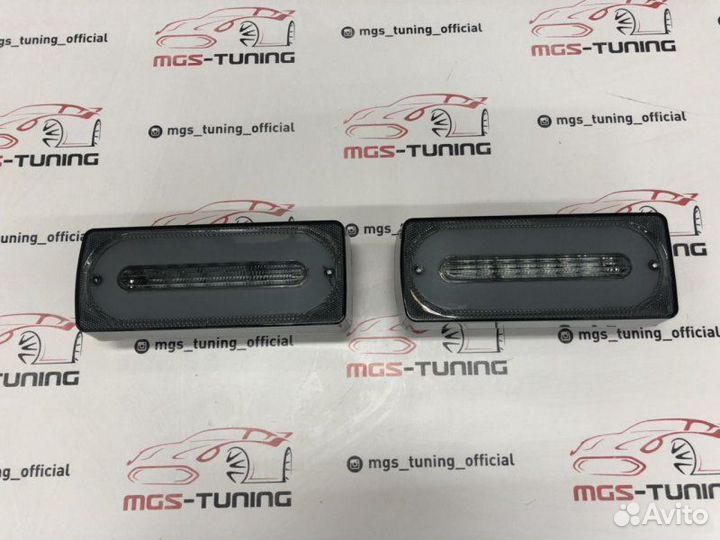 Задние фонари Mercedes G-class w463 диодные серые