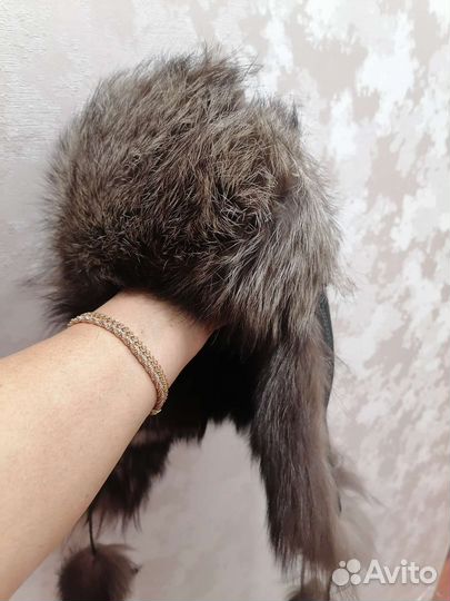 Шапка ушанка женская, чернобурка