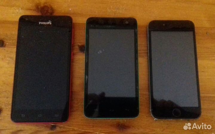 Телефоны Philips, iPhone, Samsung